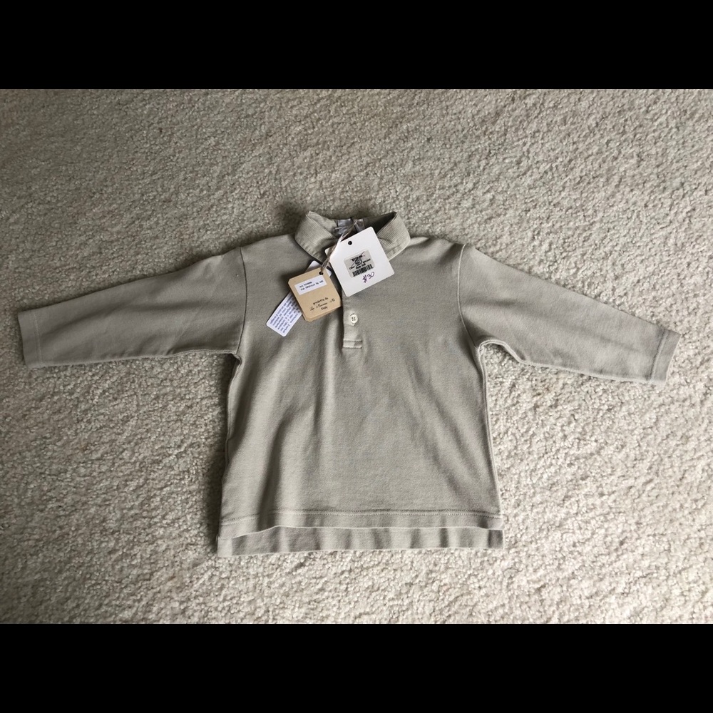 Boys long sleeve pullover polo